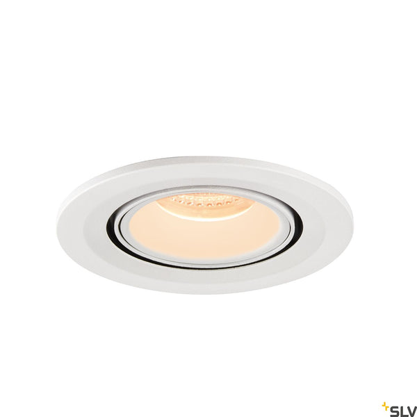 SLV NUMINOS® GIMBLE S, white recessed ceiling light, 2700K 20° 1005877