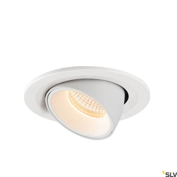 SLV NUMINOS® GIMBLE S, white recessed ceiling light, 2700K 40° 1005880
