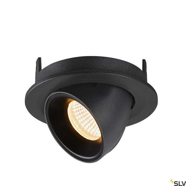 SLV NUMINOS® GIMBLE S, black recessed ceiling light, 3000K 20° 1005885