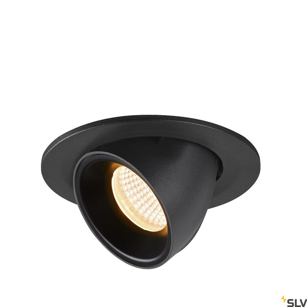 SLV NUMINOS® GIMBLE S, black recessed ceiling light, 3000K 55° 1005891