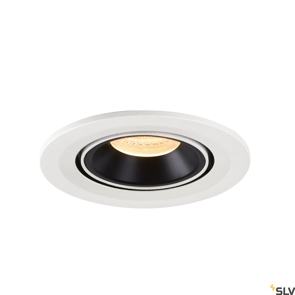 SLV NUMINOS® GIMBLE S, white / black recessed ceiling light, 3000K 20° 1005894