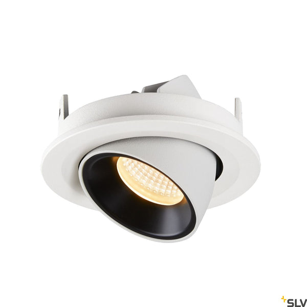 SLV NUMINOS® GIMBLE S, white / black recessed ceiling light, 3000K 20° 1005894