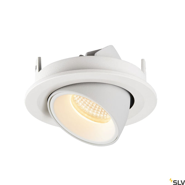 SLV NUMINOS® GIMBLE S, white recessed ceiling light, 3000K 20° 1005895