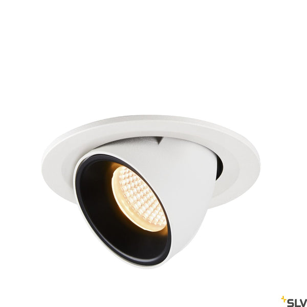 SLV NUMINOS® GIMBLE S, white / black recessed ceiling light, 3000K 55° 1005900