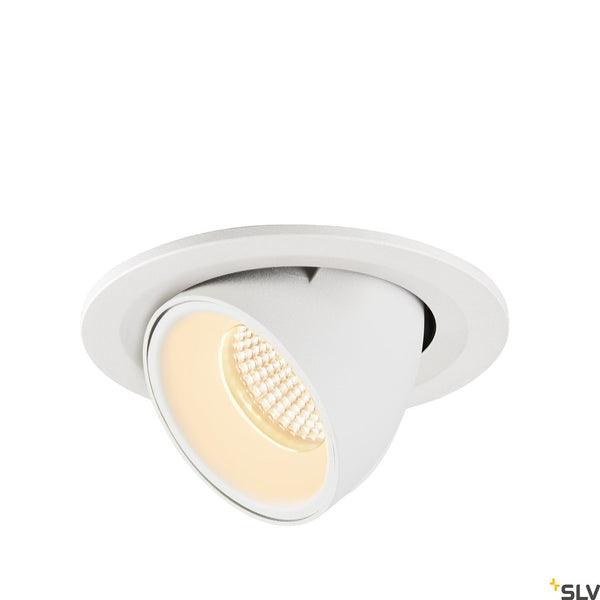 SLV NUMINOS® GIMBLE S, white recessed ceiling light, 3000K 55° 1005901