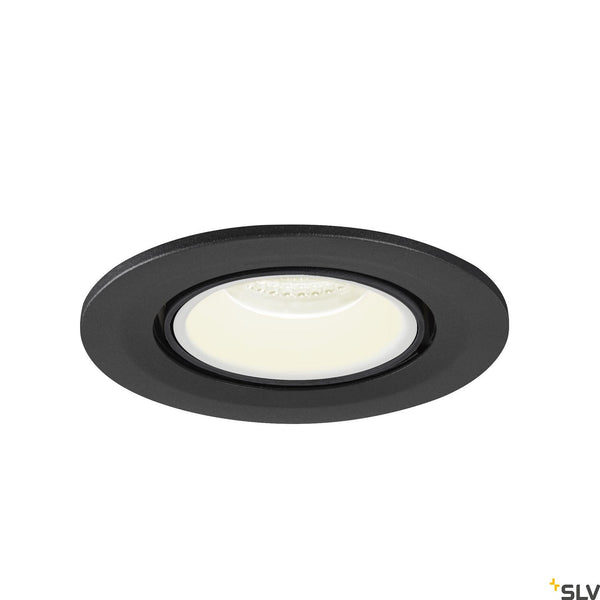 SLV NUMINOS® GIMBLE S, black / white recessed ceiling light, 4000K 20° 1005904