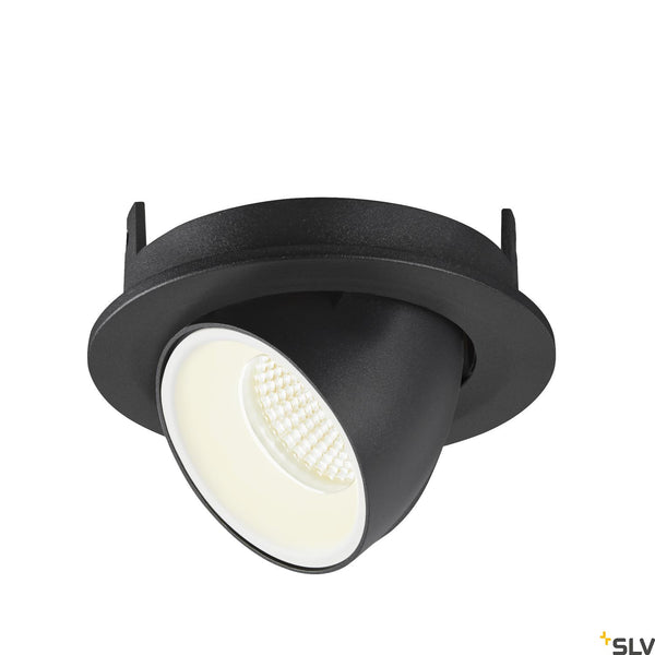 SLV NUMINOS® GIMBLE S, black / white recessed ceiling light, 4000K 20° 1005904