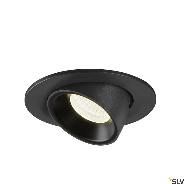 SLV NUMINOS® GIMBLE S, black recessed ceiling light, 4000K 40° 1005906