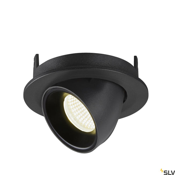 SLV NUMINOS® GIMBLE S, black recessed ceiling light, 4000K 40° 1005906