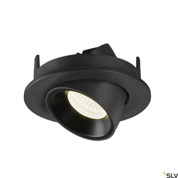 SLV NUMINOS® GIMBLE S, black recessed ceiling light, 4000K 40° 1005906