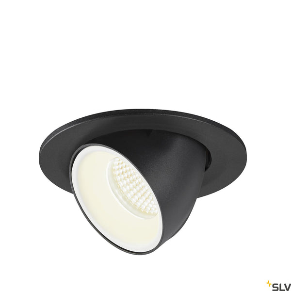 SLV NUMINOS® GIMBLE S, black / white recessed ceiling light, 4000K 40° 1005907