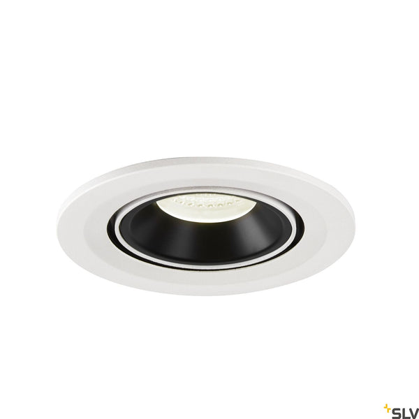 SLV NUMINOS® GIMBLE S, white / black recessed ceiling light, 4000K 20° 1005912