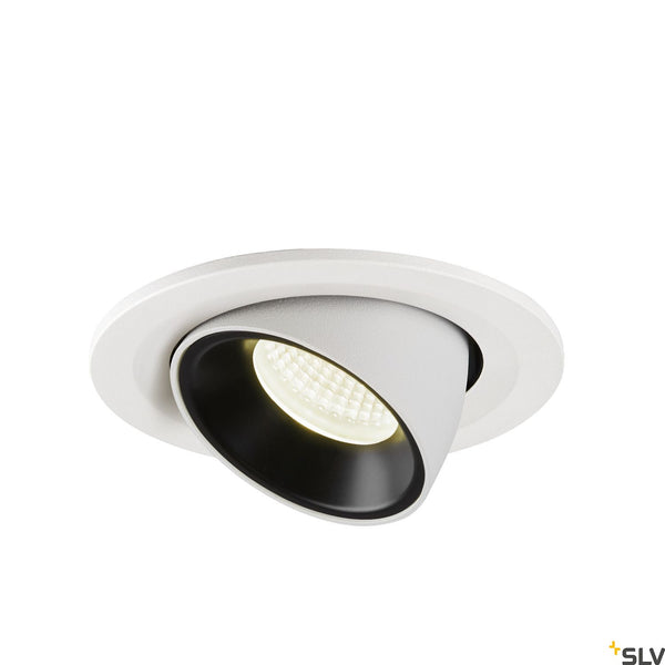 SLV NUMINOS® GIMBLE S, white / black recessed ceiling light, 4000K 40° 1005915