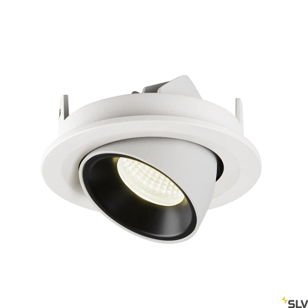 SLV NUMINOS® GIMBLE S, white / black recessed ceiling light, 4000K 40° 1005915