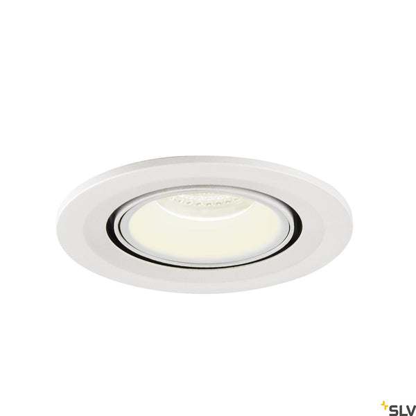 SLV NUMINOS® GIMBLE S, white recessed ceiling light, 4000K 40° 1005916