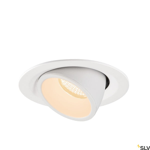 SLV NUMINOS® GIMBLE M, white recessed ceiling light, 2700K 20° 1005931