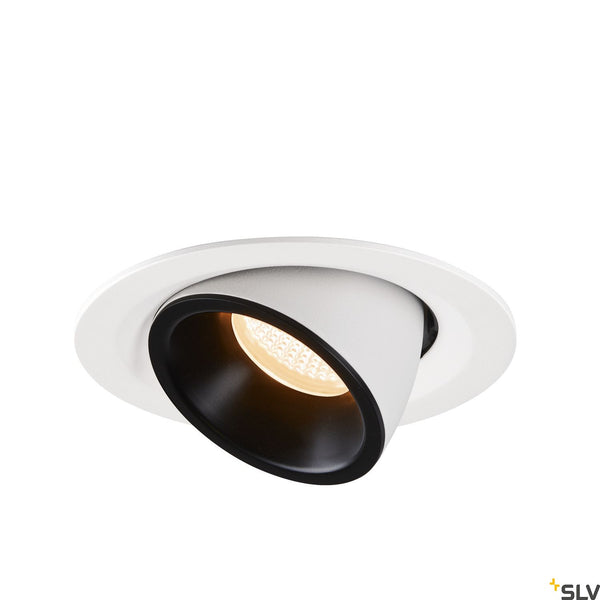 SLV NUMINOS® GIMBLE M, white / black recessed ceiling light, 2700K 40° 1005933
