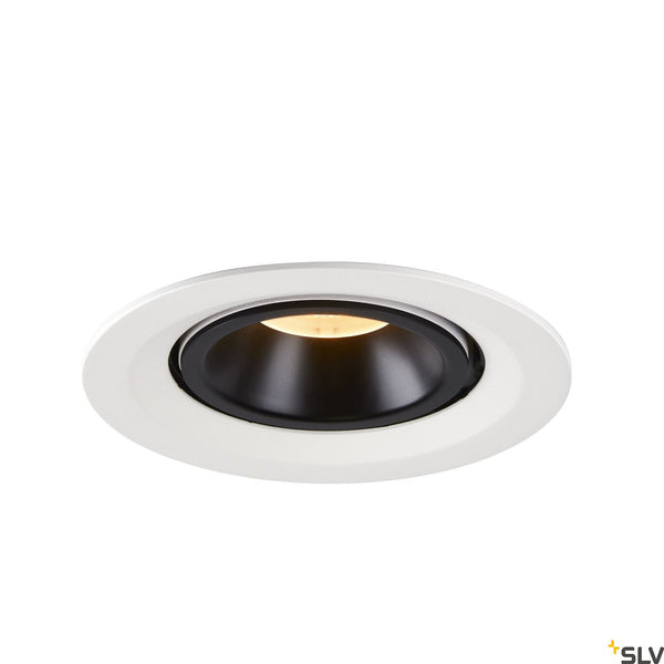 SLV NUMINOS® GIMBLE M, white / black recessed ceiling light, 3000K 20° 1005948