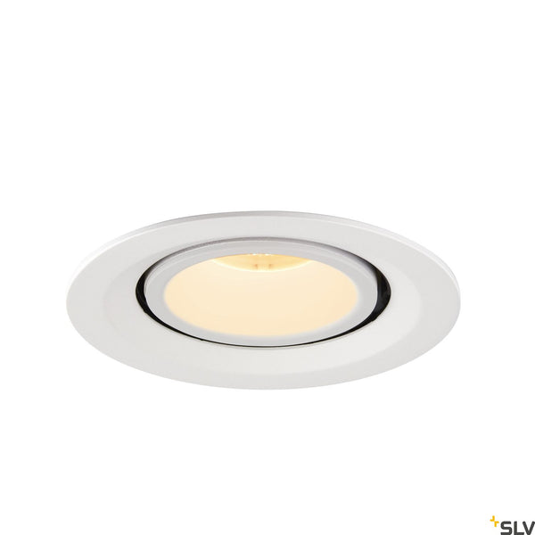 SLV NUMINOS® GIMBLE M, white recessed ceiling light, 3000K 20° 1005949