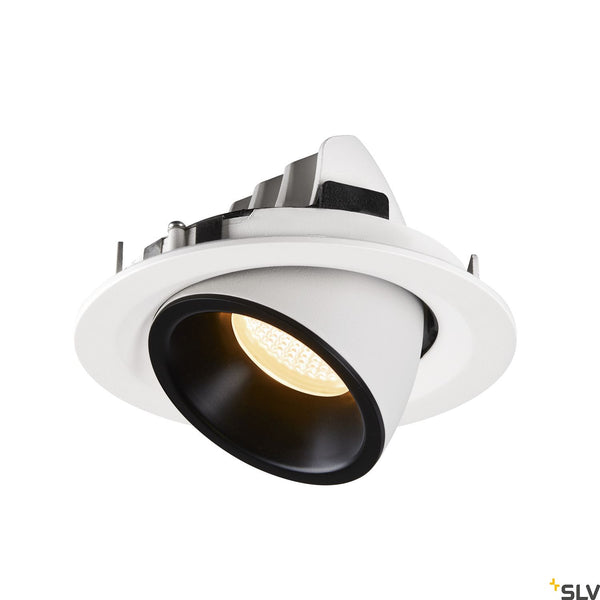 SLV NUMINOS® GIMBLE M, white / black recessed ceiling light, 3000K 40° 1005951