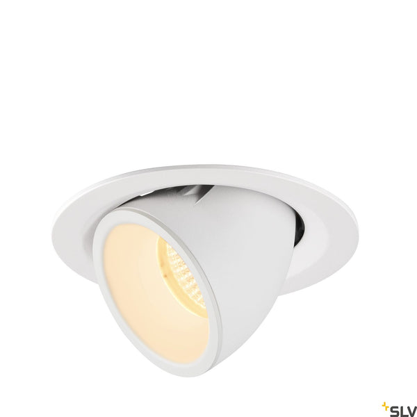 SLV NUMINOS® GIMBLE M, white recessed ceiling light, 3000K 40° 1005952