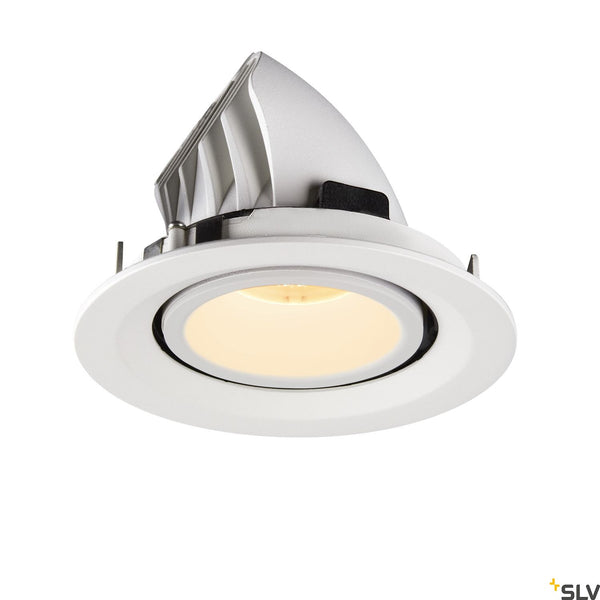 SLV NUMINOS® GIMBLE M, white recessed ceiling light, 3000K 40° 1005952