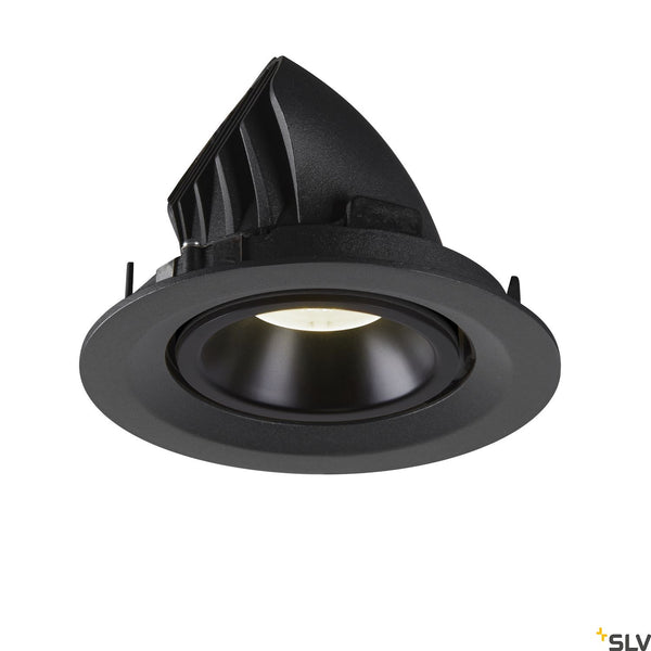 SLV NUMINOS® GIMBLE M, black recessed ceiling light, 4000K 20° 1005957