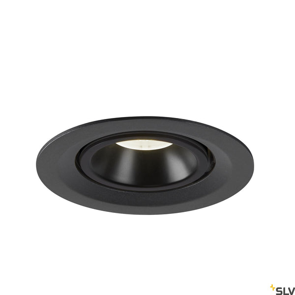SLV NUMINOS® GIMBLE M, black recessed ceiling light, 4000K 40° 1005960