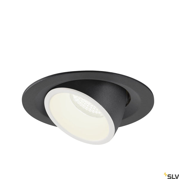 SLV NUMINOS® GIMBLE M, black / white recessed ceiling light, 4000K 40° 1005961