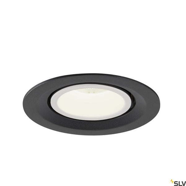 SLV NUMINOS® GIMBLE M, black / white recessed ceiling light, 4000K 40° 1005961