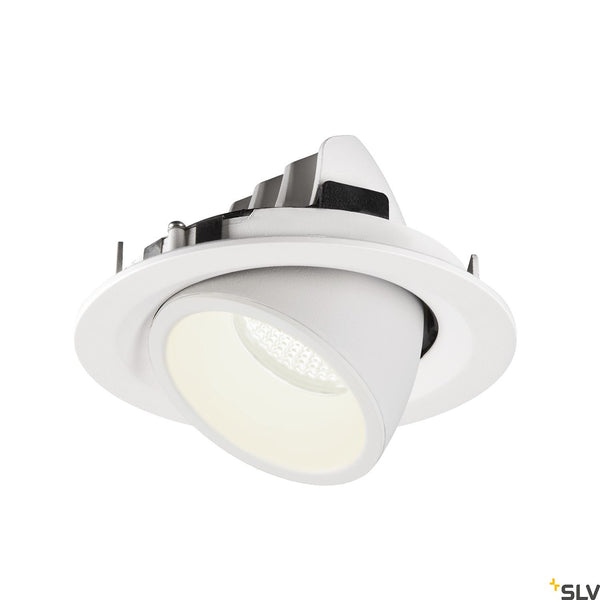 SLV NUMINOS® GIMBLE M, white recessed ceiling light, 4000K 20° 1005967