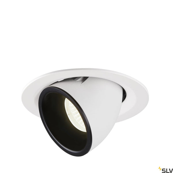 SLV NUMINOS® GIMBLE M, white / black recessed ceiling light, 4000K 55° 1005972