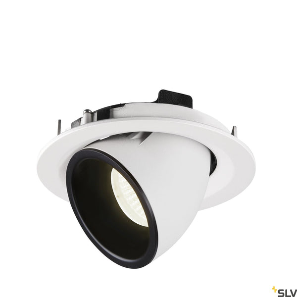 SLV NUMINOS® GIMBLE M, white / black recessed ceiling light, 4000K 55° 1005972