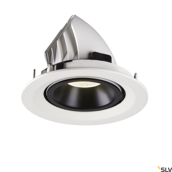 SLV NUMINOS® GIMBLE M, white / black recessed ceiling light, 4000K 55° 1005972