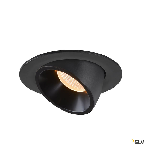 SLV NUMINOS® GIMBLE L, black recessed ceiling light, 2700K 20° 1005975