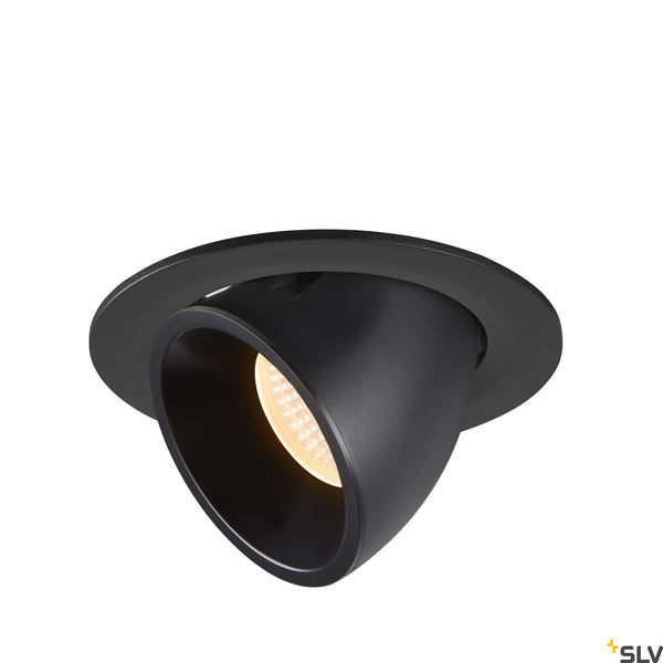 SLV NUMINOS® GIMBLE L, black recessed ceiling light, 2700K 55° 1005981