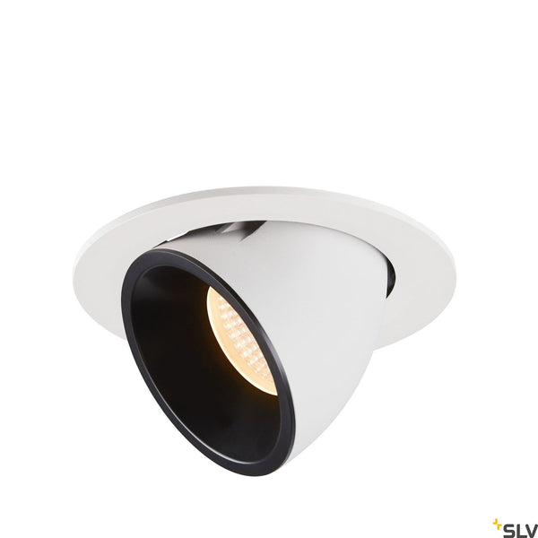 SLV NUMINOS® GIMBLE L, white / black recessed ceiling light, 2700K 20° 1005984