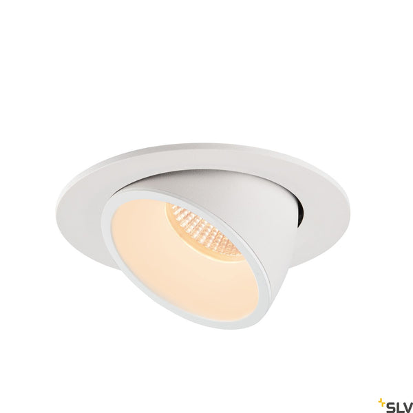 SLV NUMINOS® GIMBLE L, white recessed ceiling light, 2700K 55° 1005991