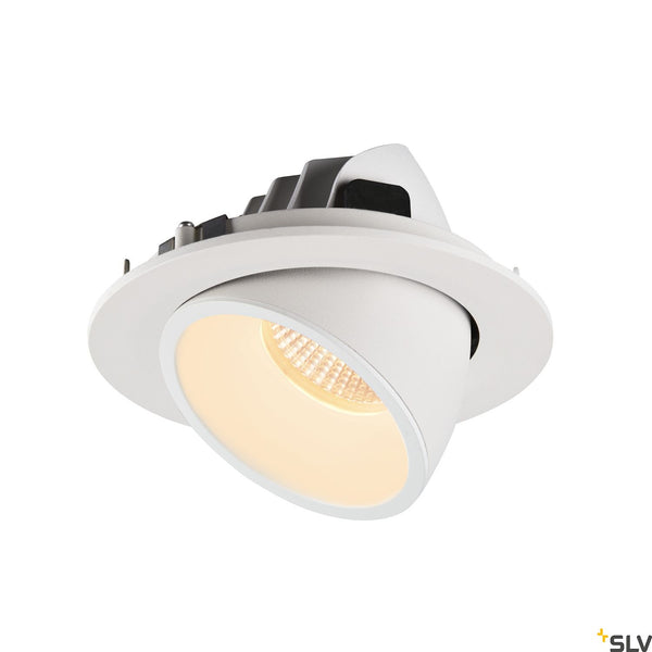 SLV NUMINOS® GIMBLE L, white recessed ceiling light, 3000K 20° 1006003
