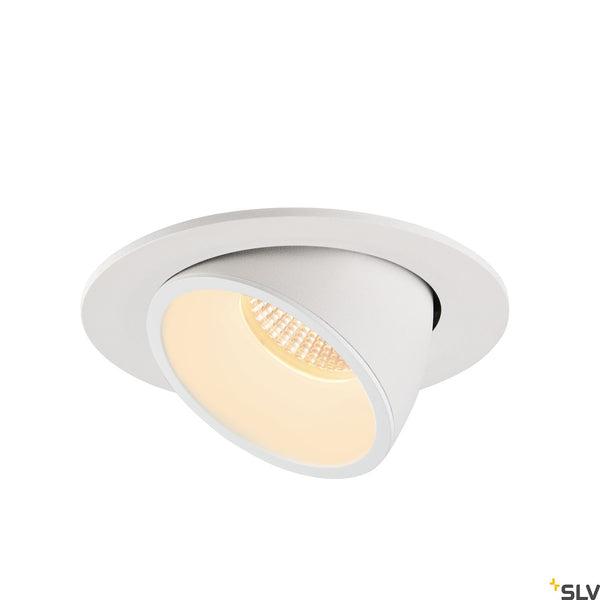 SLV NUMINOS® GIMBLE L, white recessed ceiling light, 3000K 40° 1006006