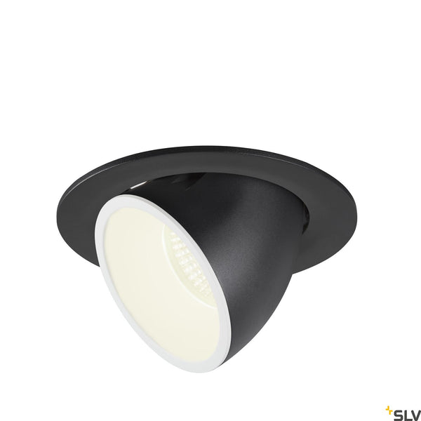SLV NUMINOS® GIMBLE L, black / white recessed ceiling light, 4000K 20° 1006012