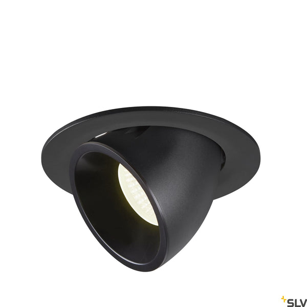 SLV NUMINOS® GIMBLE L, black recessed ceiling light, 4000K 40° 1006014