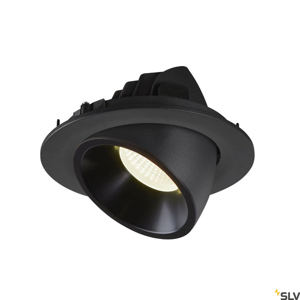 SLV NUMINOS® GIMBLE L, black recessed ceiling light, 4000K 40° 1006014