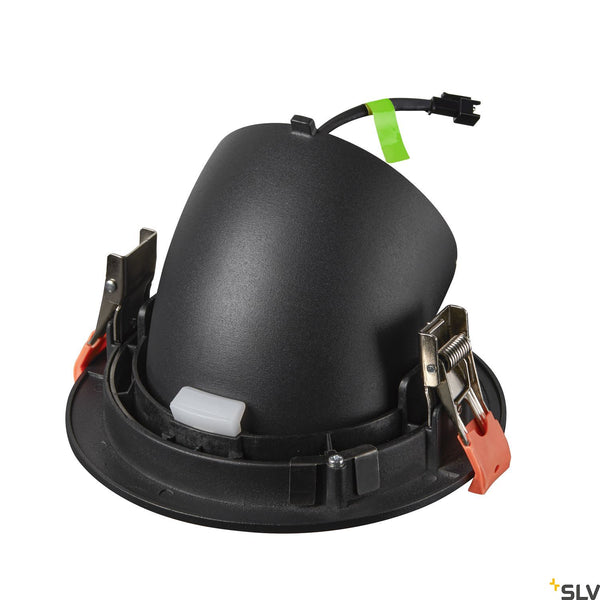 SLV NUMINOS® GIMBLE L, black / white recessed ceiling light, 4000K 40° 1006015