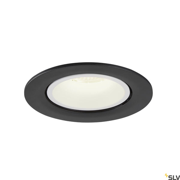 SLV NUMINOS® GIMBLE L, black / white recessed ceiling light, 4000K 40° 1006015
