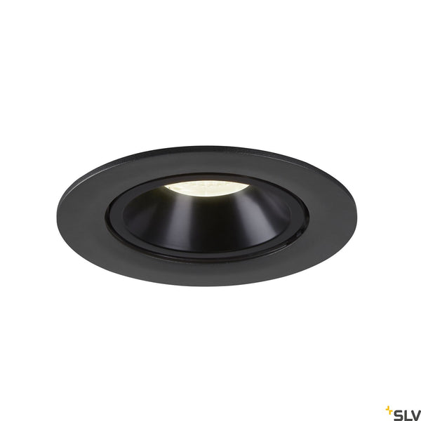 SLV NUMINOS® GIMBLE L, black recessed ceiling light, 4000K 55° 1006017