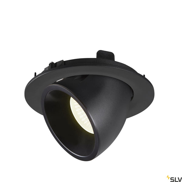 SLV NUMINOS® GIMBLE L, black recessed ceiling light, 4000K 55° 1006017