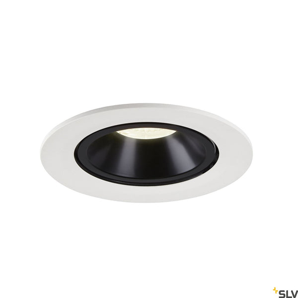SLV NUMINOS® GIMBLE L, white / black recessed ceiling light, 4000K 40° 1006023