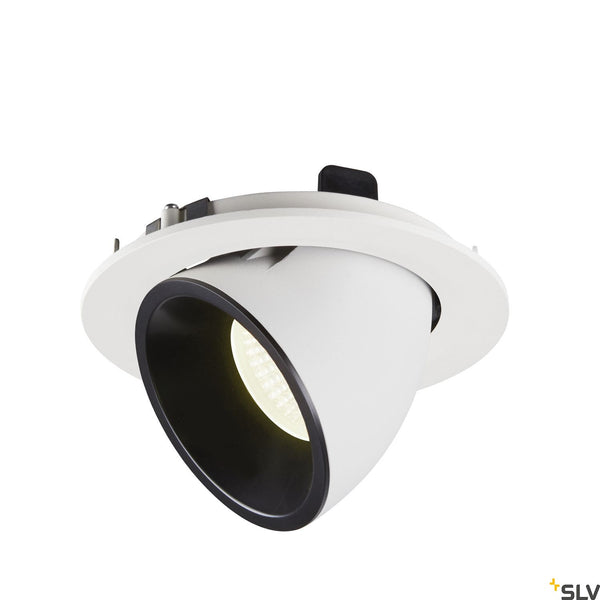 SLV NUMINOS® GIMBLE L, white / black recessed ceiling light, 4000K 40° 1006023
