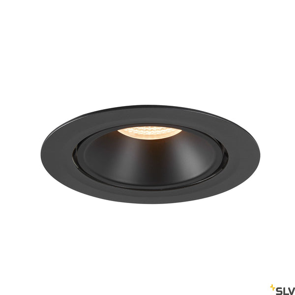 SLV NUMINOS® GIMBLE XL, black recessed ceiling light, 2700K 40° 1006032